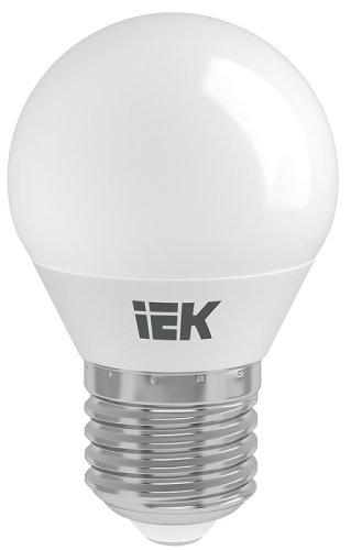 Лампа светодиодная IEK G45 Шар Е27 220В 5Вт 450Лм 3000К  картинка 